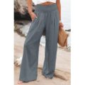 Women Cotton Linen Wide Leg Pants