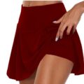 Womens 2-In-1 Stretchy Shorts/Skirt with Plus Sizes