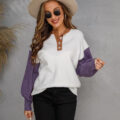 Long Sleeve With Loose Button Women's Fashion Sweaters | Closeout Deal