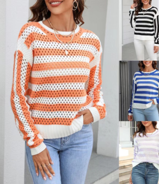 Long Sleeve With Loose Button Women’s Fashion Sweaters | Closeout Deal
